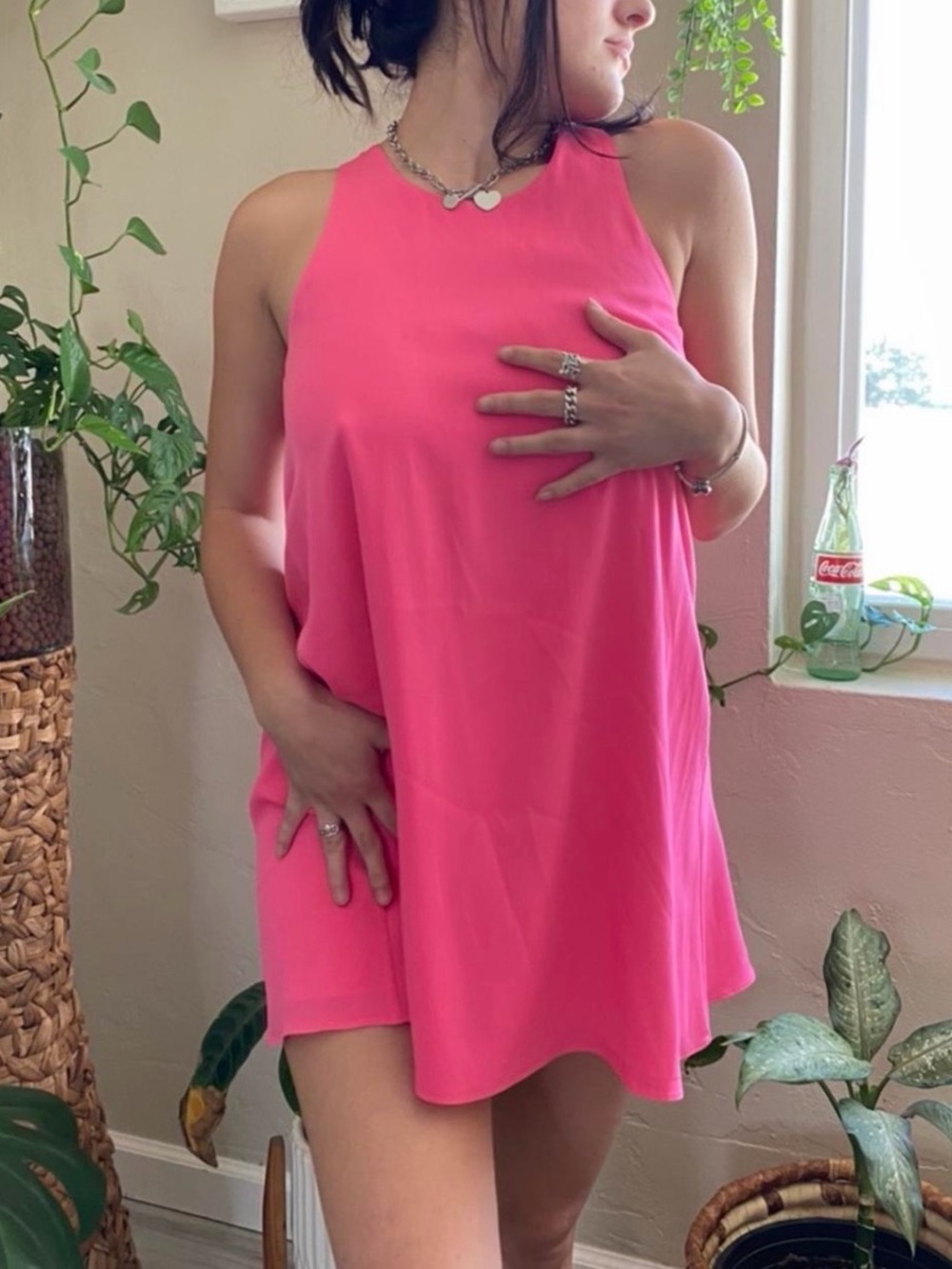 Alice + Olivia Hot Pink Mini Dress